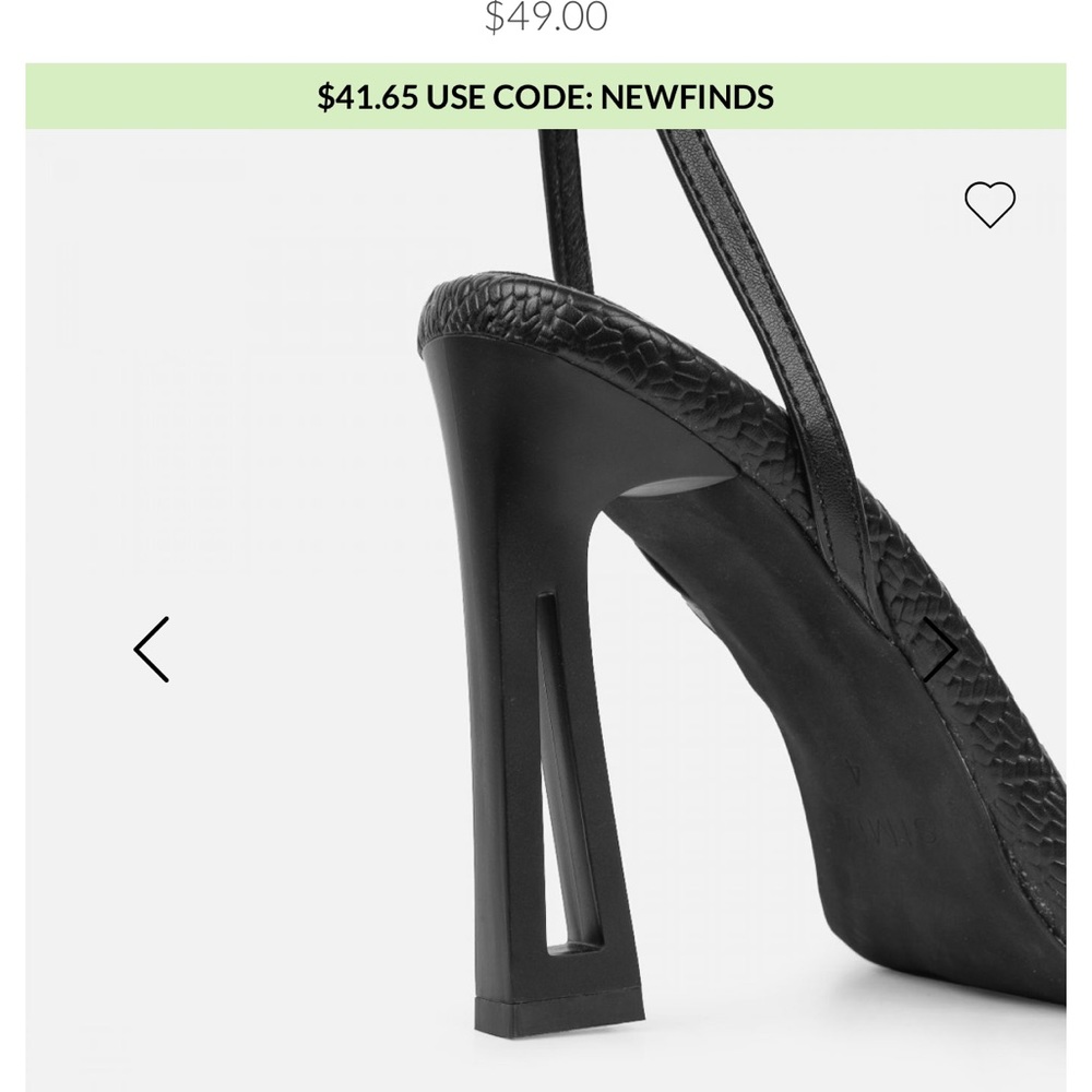 COPY - Brand New Never Worn Simmi London Inara Black Sculptural Heel Size 9 - Picture 3 of 8